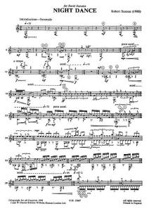 Robert Saxton: Night Dance For Guitar