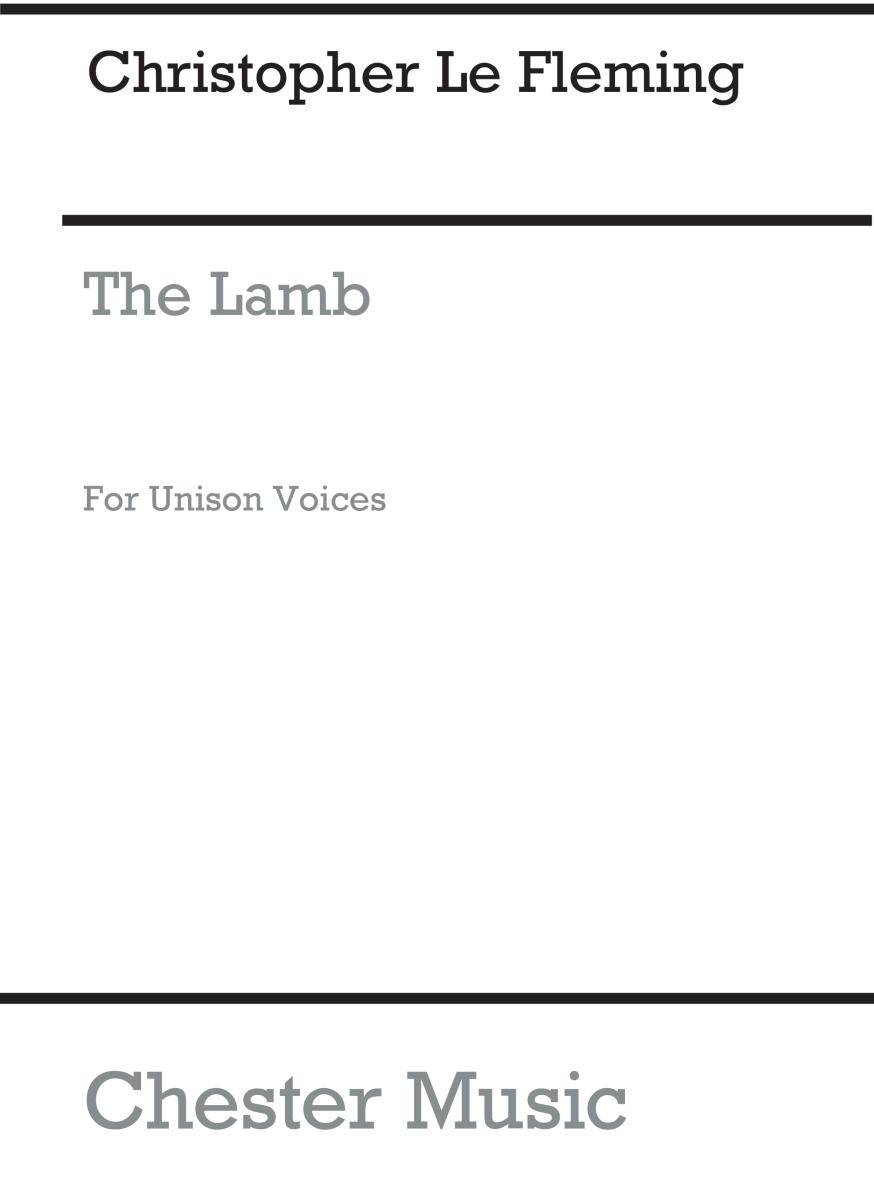 Fleming: The Lamb for Unison Voices