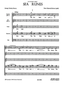 Peter Maxwell Davies: Sea Runes