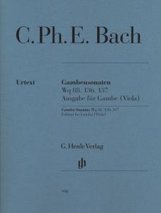 C.P.E. Bach: Gamba Sonatas Wq 88, 136, 137, Edition for Gamba (Viola)