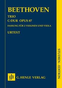 Ludwig Van Beethoven: Trio In C Op.87 - Study Score (Strings)