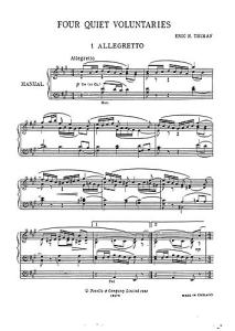 Thiman: 4 Quiet Voluntaries for Organ - Set 1