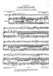 Joseph Horovitz: Concertante (Clarinet/Piano)