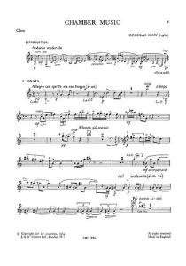 Nicholas Maw: Chamber Music (Parts)
