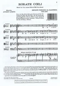 Palestrina: Rorate Coeli SSATB
