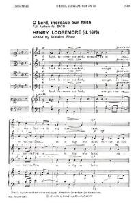 Henry Loosemore: O Lord, Increase Our Faith