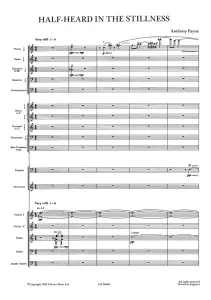 Anthony Payne: Half Heard In The Stillness for Orchestra (Study Score)