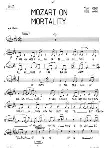 Michael Nyman: Mozart On Mortality (Parts)
