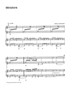 Witold Lutoslawski: Miniatura