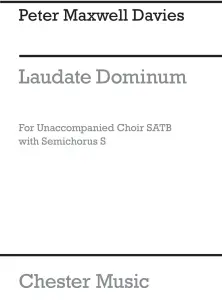 Maxwell Davies Laudate Dominum Satb