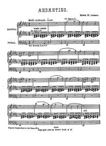 Edwin Lemare: Andantino In Db For Organ