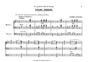 Alfred Hollins: Grand Choeur No.1 For Organ