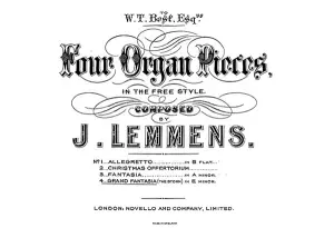 Jaak Nikolaas Lemmens: Grand Fantasia, The Storm In E Minor For Organ