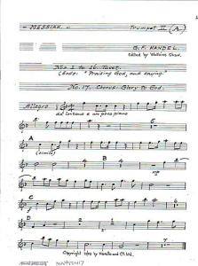 G.F. Handel: Messiah (Watkins Shaw)- 2nd Trumpet In A