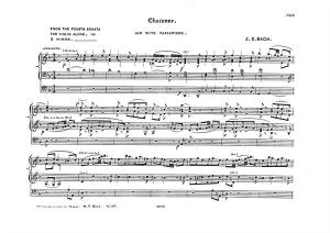 J.S. Bach: Chaconne for Organ (Ed. W.T. Best)