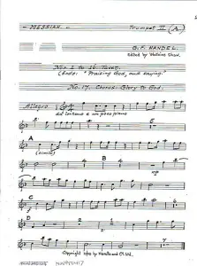 G.F. Handel: Messiah (Watkins Shaw)- 2nd Trumpet In A