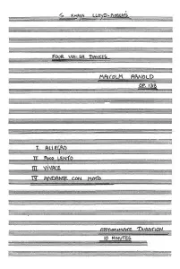 Malcolm Arnold: Four Welsh Dances Op.138 (Full Score)