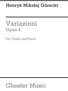 Henryk Gorecki: Variazioni Op.4