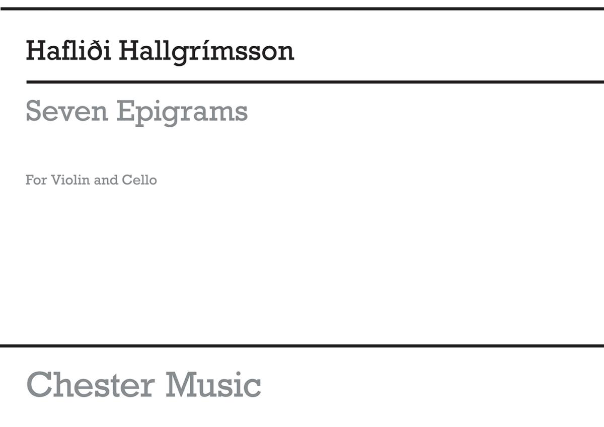 Haflidi Hallgrimsson: Seven Epigrams