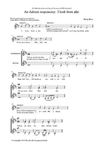 Barry Rose: An Advent Responsory-I Look From Afar-SSAA
