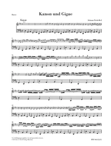 Johann Pachelbel: Canon And Gigue In D - Basso Part (Henle Urtext)