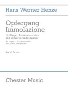 Hans Werner Henze: Opfergang Immolazione (Vocal Score)