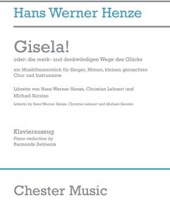 Hans Werner Henze: Gisela! (Vocal Score)