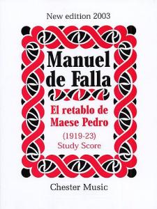 Manuel De Falla: El Retablo De Maese Pedro (Study Score)