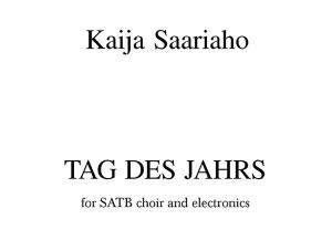 Kaija Saariaho: Tag Des Jahrs