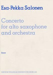 Esa-Pekka Salonen: Concerto For Alto Saxophone And Orchestra (Score)