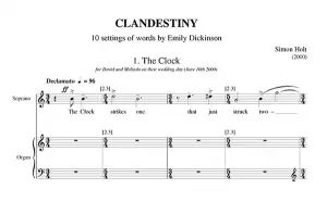 Simon Holt: Clandestiny