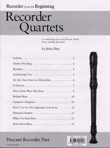 Recorder Quartets: Descant Recorder Part