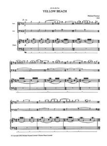 Michael Nyman: Yellow Beach (Score And Parts)