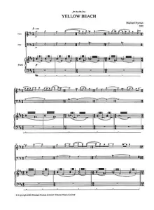 Michael Nyman: Yellow Beach (Score And Parts)