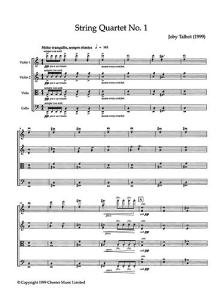 Joby Talbot: String Quartet No.1 (Score And Parts)