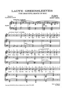 Ladye Greensleeves (Geehl) Unison (U64) (Ea36976)