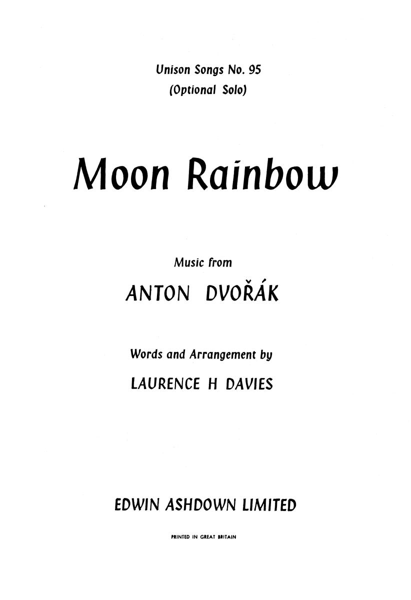Dvorak, A Moon Rainbow Unison/Pf