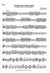 Michael Nyman: In Re Don Giovanni (Parts)