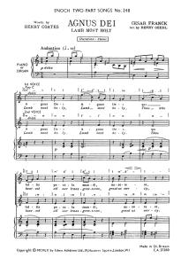 Franck Agnus Dei (Lamb Most Holy) 2 Pt (Tp248)