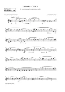 James Whitbourn: Living Voices (Soprano Saxophone Part)