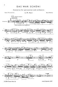 Rolf Wallin: Das War Schön! (Percussion Solo)
