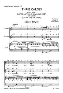 Traditional Geehl Three Carols 2pt