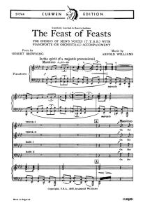Willaims, A The Feast Of Feasts Ttbb/Piano