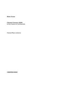 Helen Grime: Clarinet Concerto (Clarinet/Piano)
