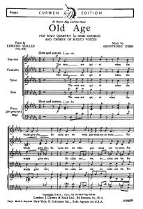 Cecil Armstrong Gibbs: Old Age (SATB)