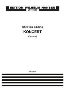 Christian Sinding: Piano Concerto Op.6 (2 Pianos)