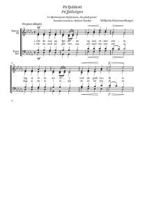 Wilhelm Peterson-Berger Pa Fjeldesti Op.11 No.4