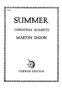 Shaw, M Summer Voice/Piano