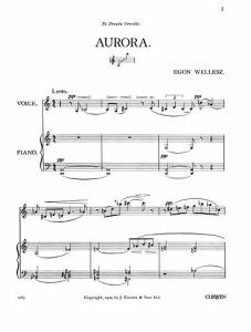 Egon Wellesz: Aurora