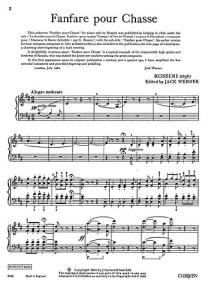 Rossini, G Fanfare Pour Chasse Piano